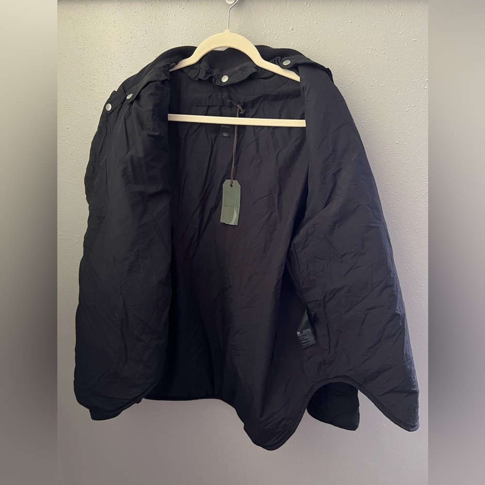 ALLSAINTS Jiro Quilted Bomber Jacket in Koto Black Size Small New - Picture 8 of 14